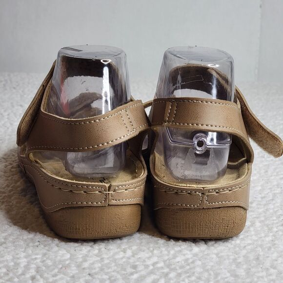 Flexus Revi Sandals Tan Women's Size 10 Spring Footwear Hook & Loop Straps EUC - Picture 4 of 10